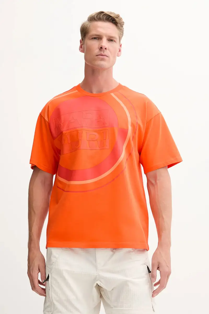 Napapijri T-shirt Uomo Arancione 3567911