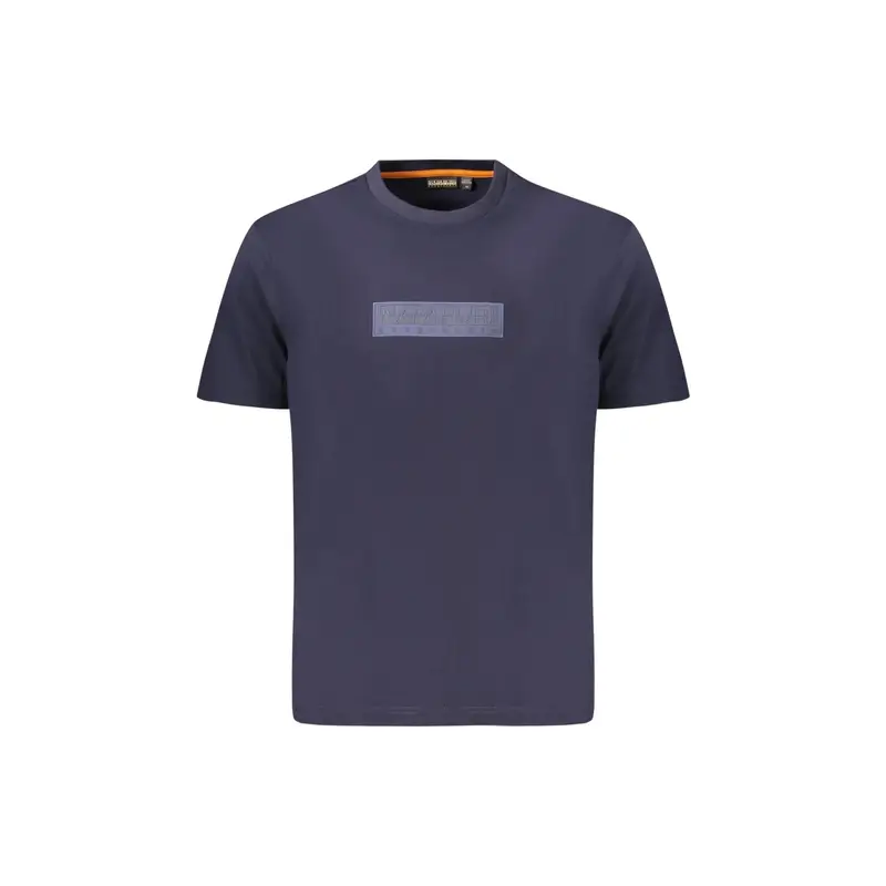 T-Shirt Maniche Corte Uomo Blu Stampa