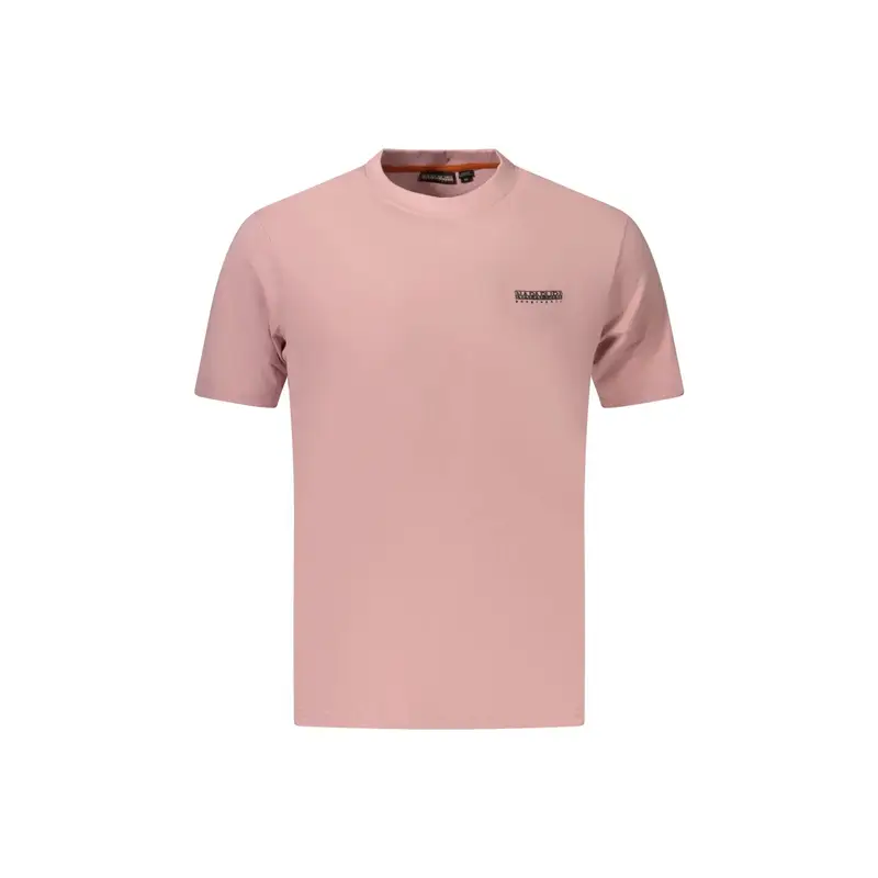 T-Shirt Maniche Corte Uomo Rosa Stampa
