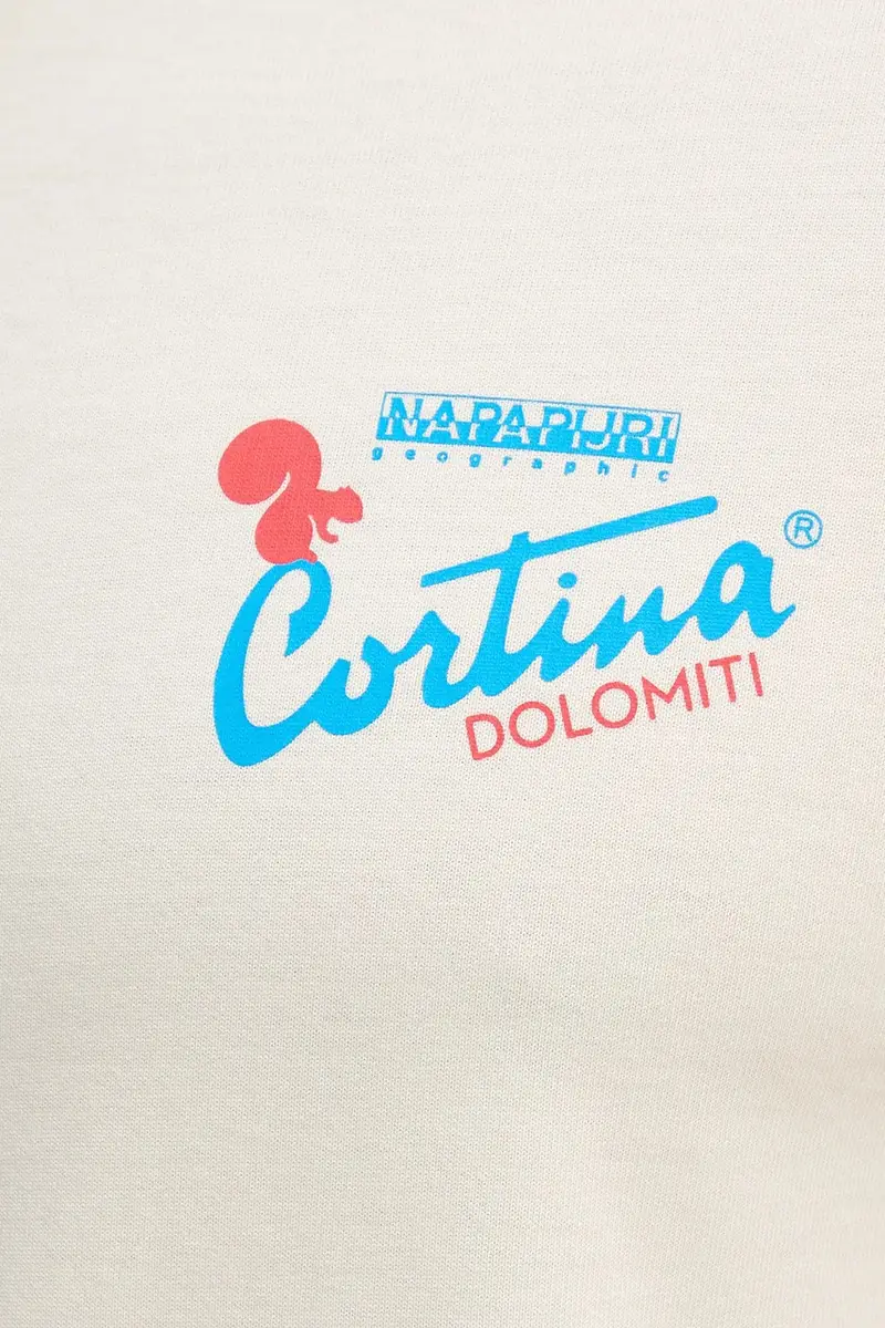 top a maniche lunghe in cotone Fiemme colore beige NP0A8947N1J1 miniatura 5