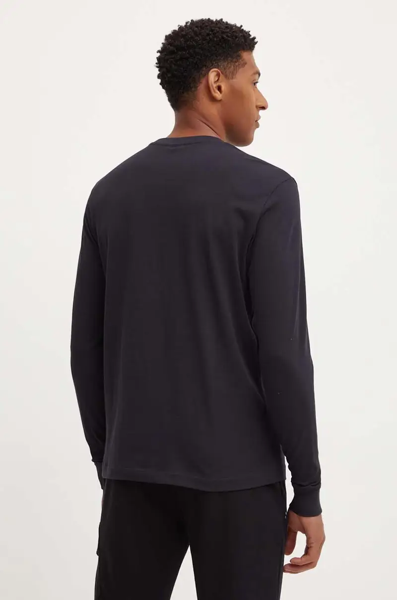 top a maniche lunghe in cotone Suze colore nero con applicazione NP0A4I3M0411 miniatura 3