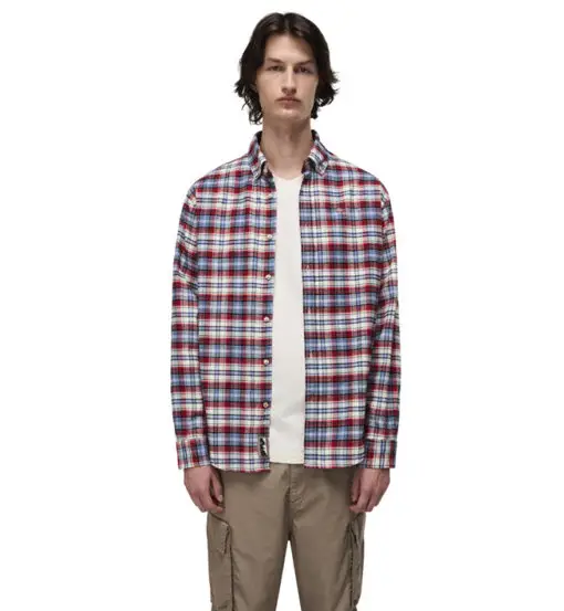 Trekking M - camicia a maniche lunghe - uomo Red