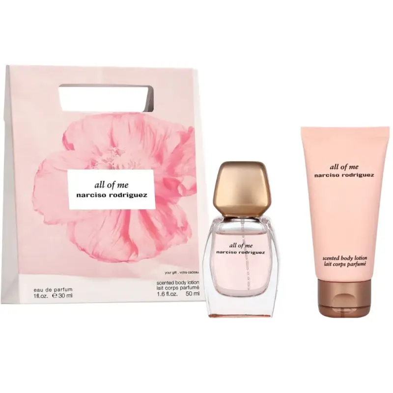 Set Narciso Rodriguez All Of Me Eau De Parfum da donna 30 ml + All Of Me Hydrating lozione corpo 50 ml