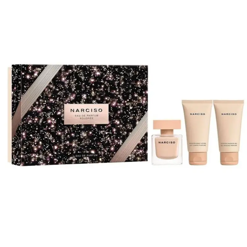Set Narciso Rodriguez Poudree Edp 50ml Corpo 50ml Gel 50ml