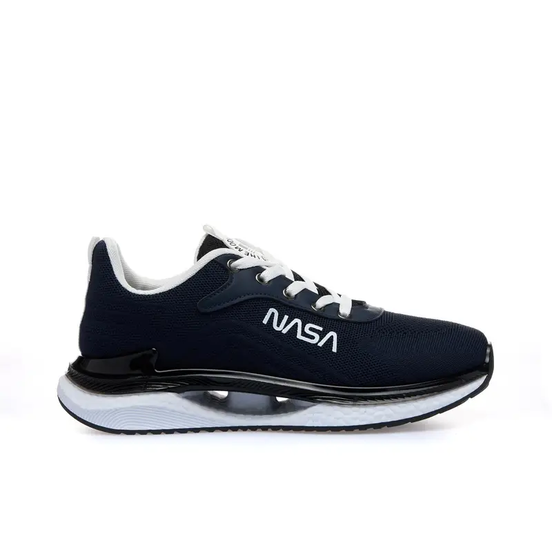 Sneakers uomo blu da running con logo