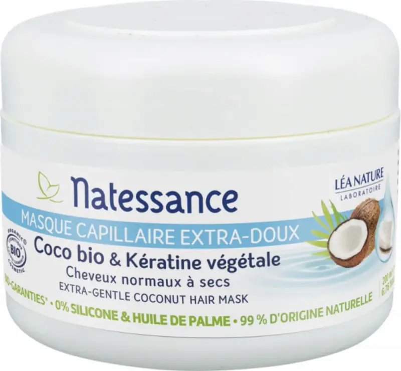 Maschera Capelli Extra Delicata - Cocco Bio & Cheratina Vegetale 200ml