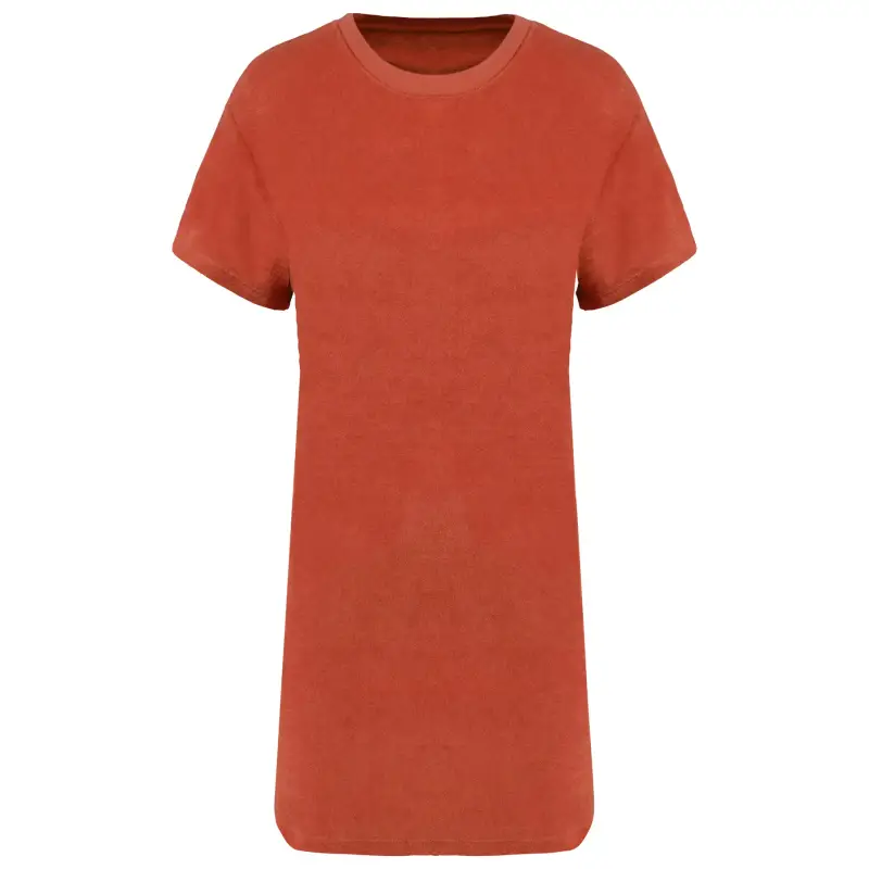 Abito t-shirt in spugna con spalle eco-compatibili donna Native Spirit