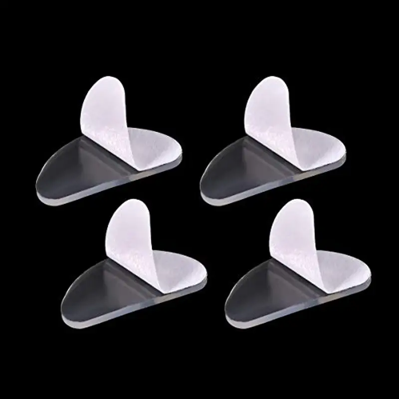 NATUCE 20 Paia 1mm Naselli Occhiali Silicone Adesivi, Naselli per Occhiali Autoadesivi Bastone Morbido Silicone Cuscinetti (10 paia Trasparente + 10 paia Nero) miniatura 3