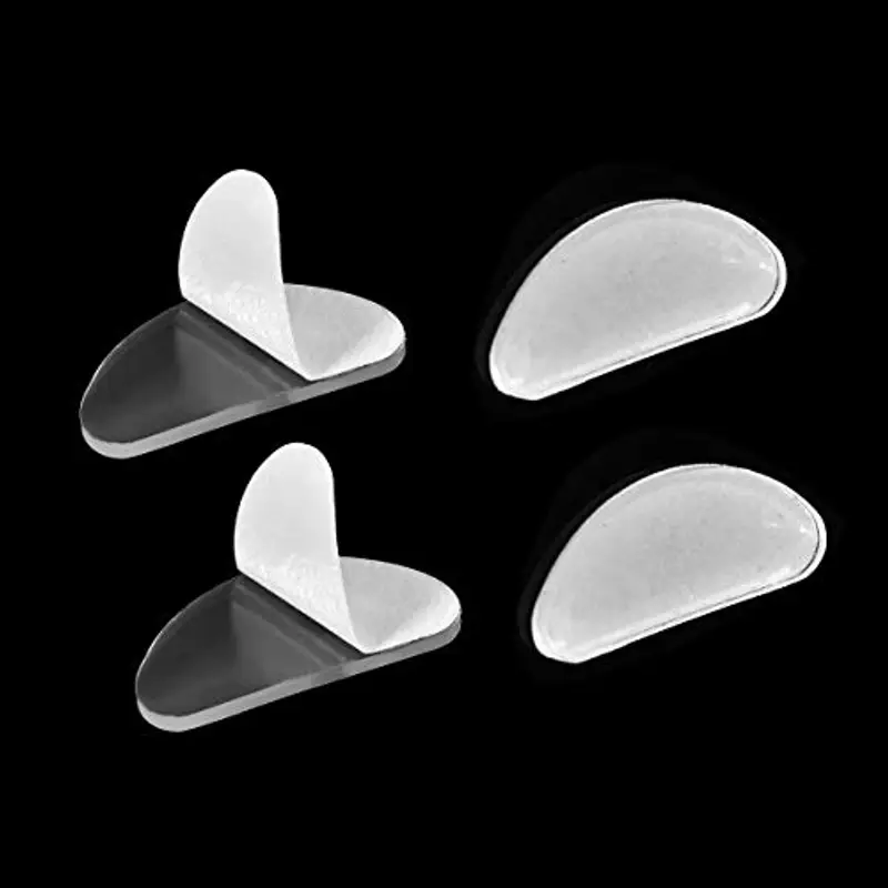 NATUCE 20 Paia Naselli Occhiali Silicone Adesivi Trasparenti, Naselli per Occhiali Adesivi, Naselli Silicone Adesivi per Occhiali (1 mm, Trasparente) miniatura 3