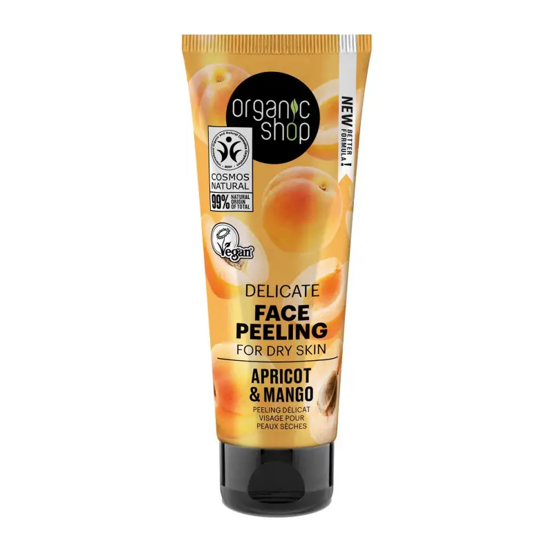 Organic Shop Peeling viso delicato all'albicocca per pelli secche 75ml