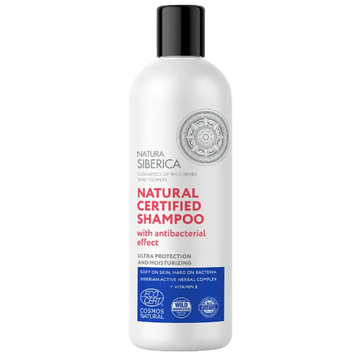 Shampoo Naturale Certificato con Effetto Antibatterico 400ml