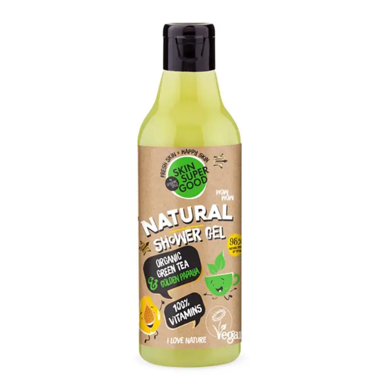 Skin Super Good Gel da bagno naturale Tè verde 250 ml