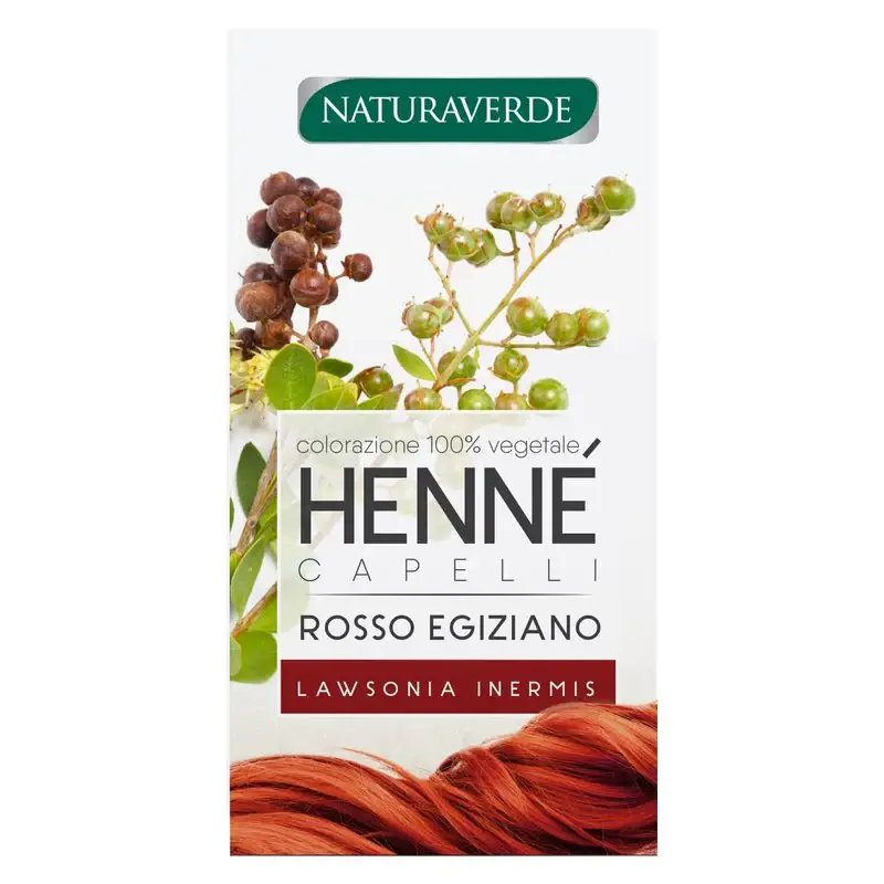 Henne' Capelli Colorazione 100 % Vegetale Rosso Egiziano (100 G)