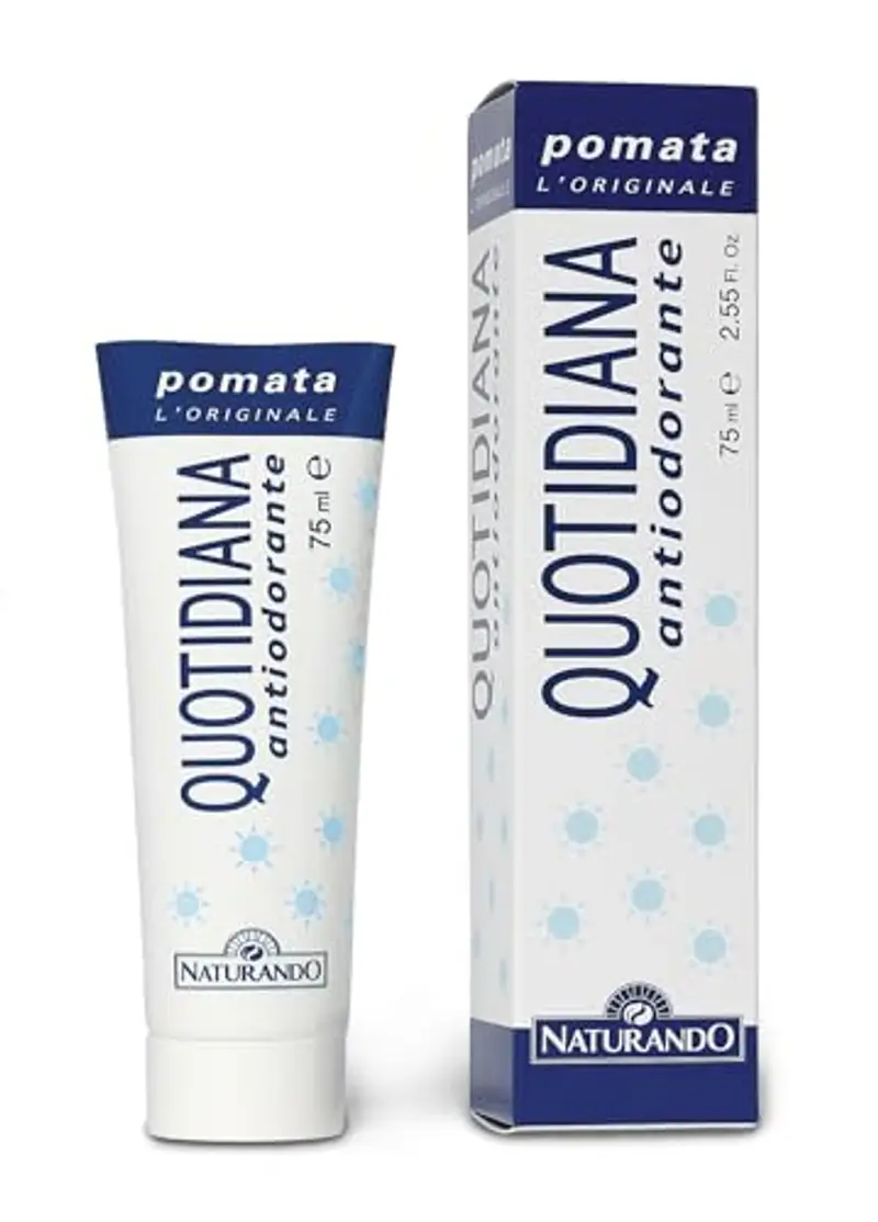 Naturando Quotidiana Pomata Antiodorante che Previene il Cattivo Odore Ostacolando la Degradazione del Sudore da parte dei Batteri - 75ML