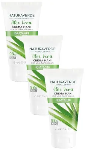 Naturaverde | Natural Beauty - Crema per Pelle delle Mani, Aloe Vera, Idratante, 75ml