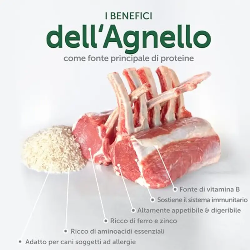 Nature's Protection Superior Care White Dogs Cibo Secco Ipoallergenico per Cani Adulti di Taglia Piccola, Agnello e Riso, Riduce le Macchie di Lacrime, 1.5 kg miniatura 3