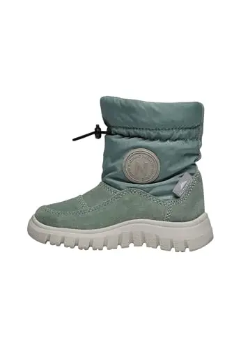 Naturino Stivali in Suede e Tessuto Tecnico, Salvia 32