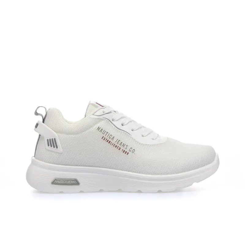 Sneakers bianche con logo laterale