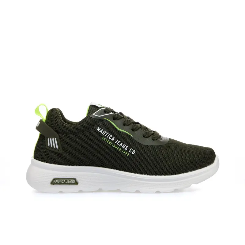 Sneakers verdi con logo laterale