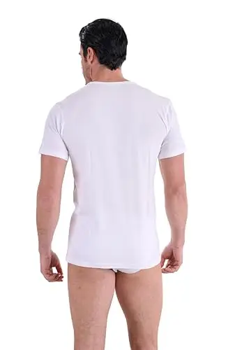 Navigare 512 (Pacco Da 3), Maglietta intima Uomo, Bianco (White), M confezione da 3 miniatura 3