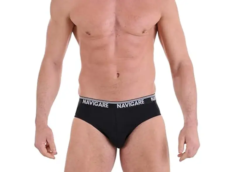 Navigare 574/e (Pacco Da 6), Calzoncillos Uomo, Nero, XXL confezione da 6