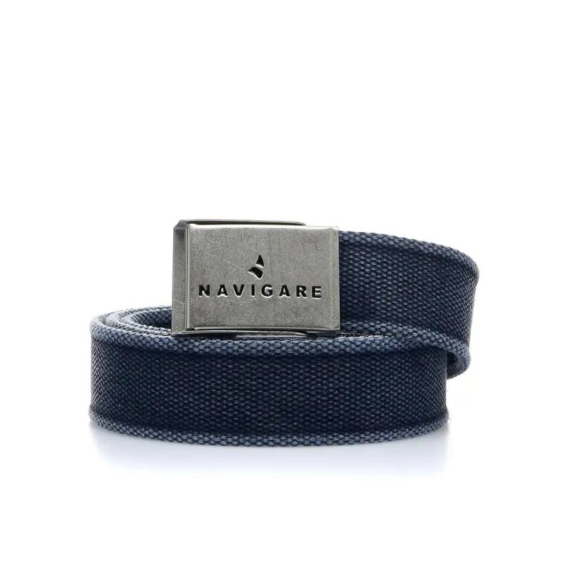 Cintura uomo blu in tessuto