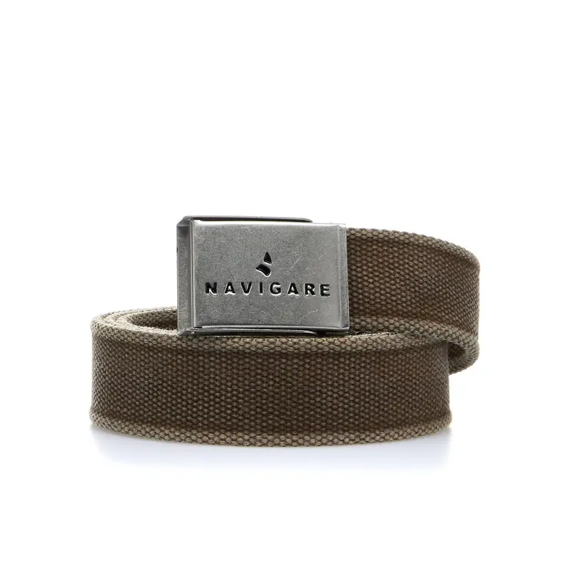 Cintura uomo marrone in tessuto