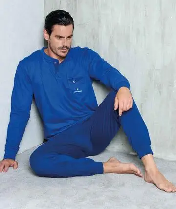 Pigiama uomo in jersey di cotone manica lunga Navigare 141813