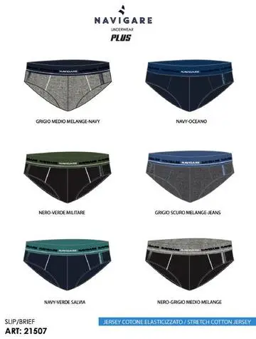 Slip ragazzo in cotone elasticizzato Navigare 21507J