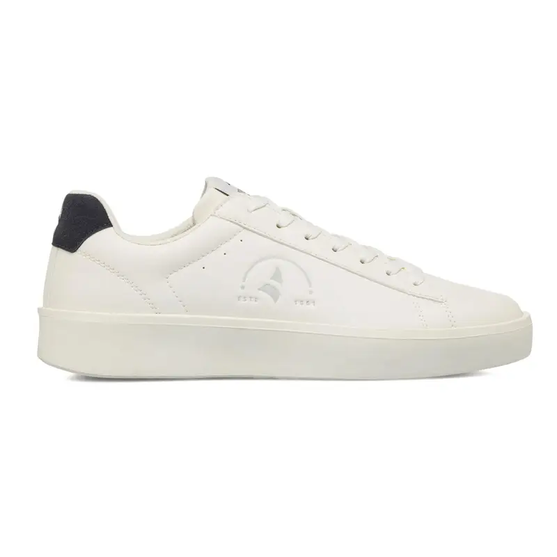 Sneakers bianche da uomo con stemma logo