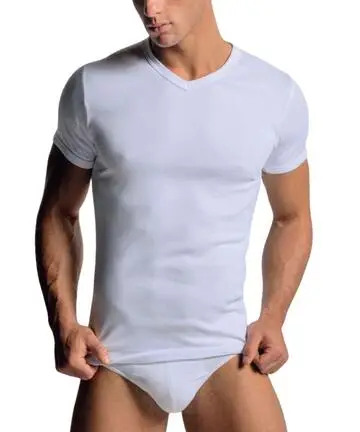 T-shirt uomo calibrata in caldo cotone felpato a V Navigare 112XL