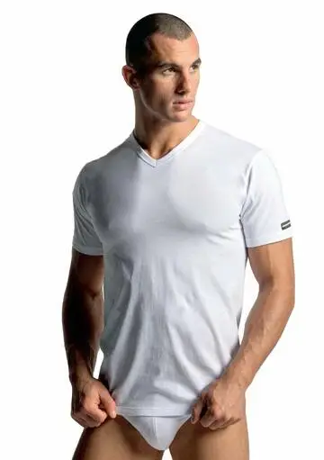 T-shirt uomo calibrata scollo v in cotone pettinato Navigare 512 XL tg 8-10