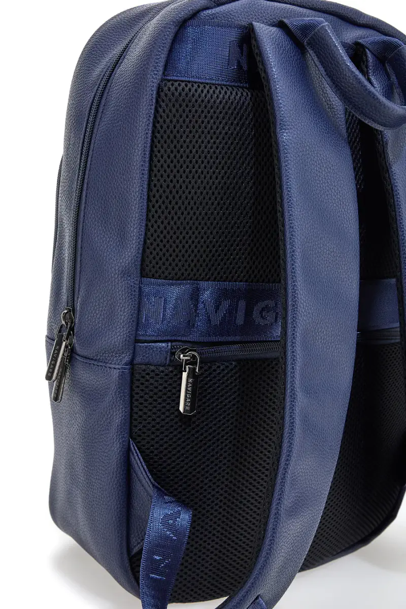 Zaino blu tasca frontale doppio scomparto Navigare BAG899-5 [BLU] miniatura 2