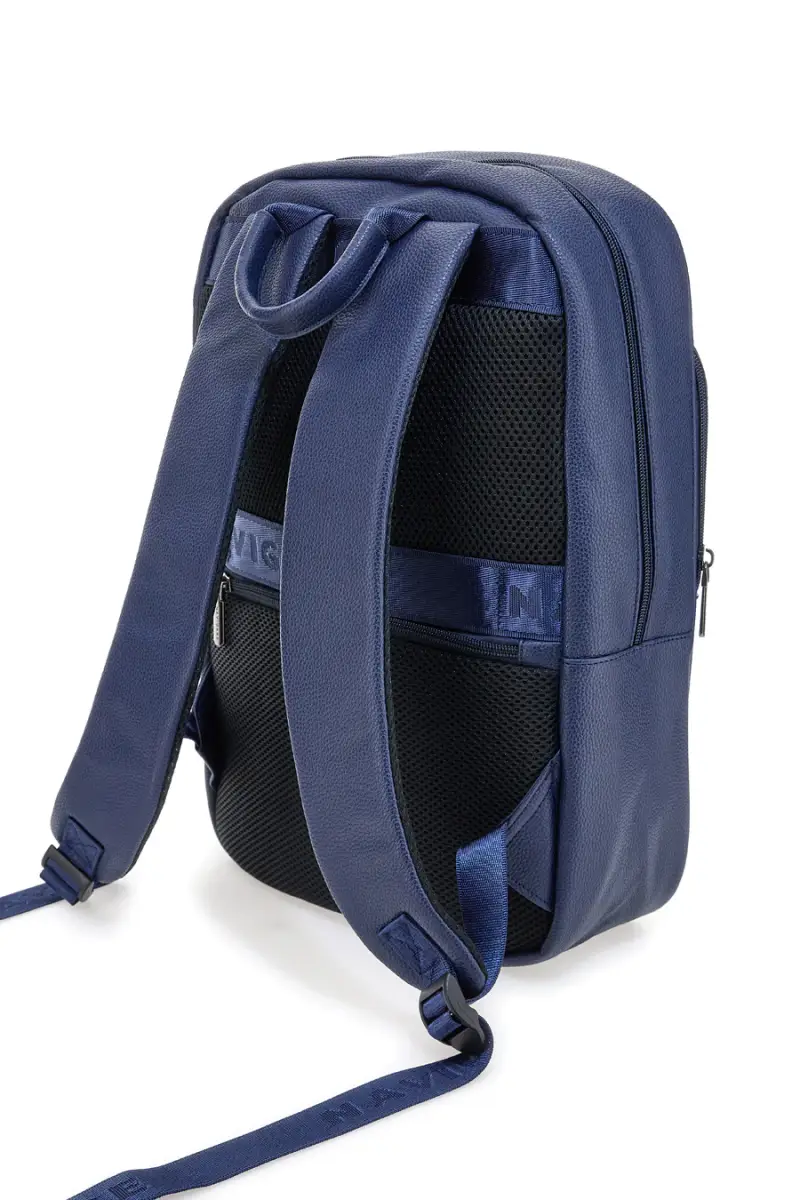 Zaino blu tasca frontale doppio scomparto Navigare BAG899-5 [BLU] miniatura 3