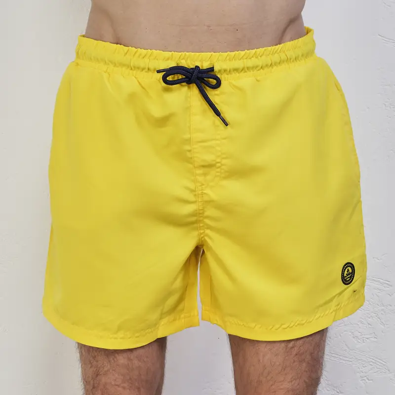 Costume mare giallo da uomo con logo