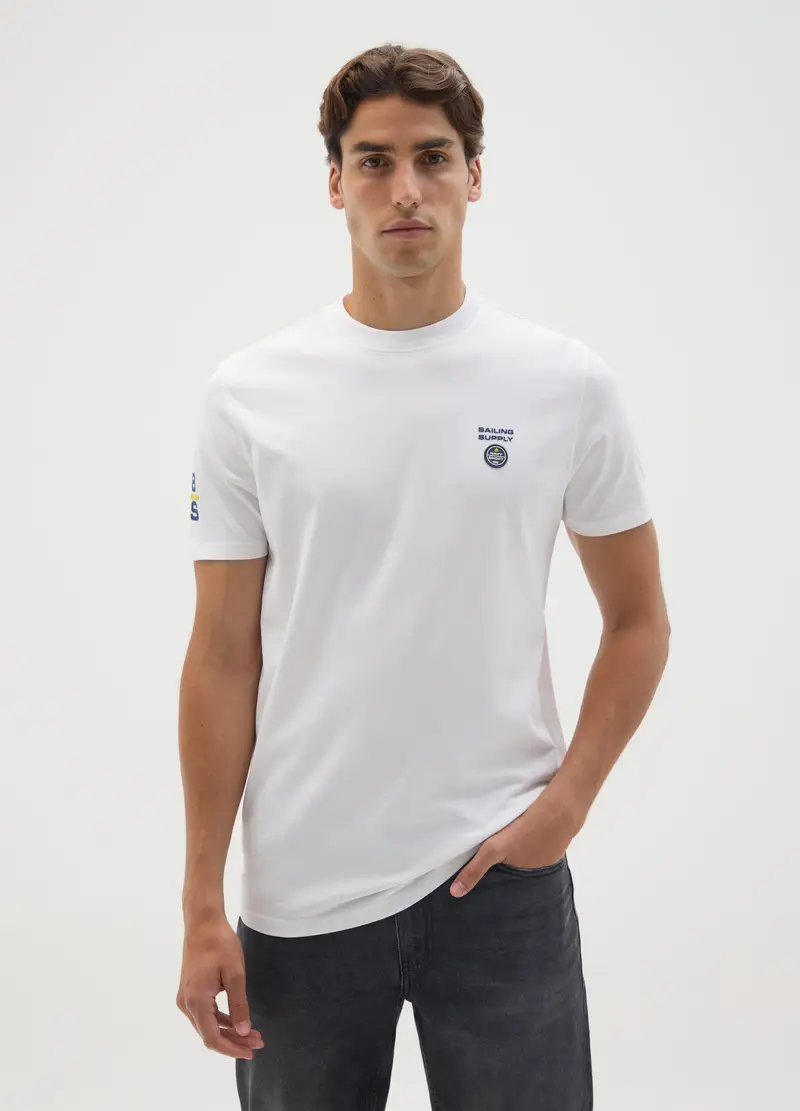 NAVY SPORT T-shirt Uomo Bianco 4122639 miniatura 2
