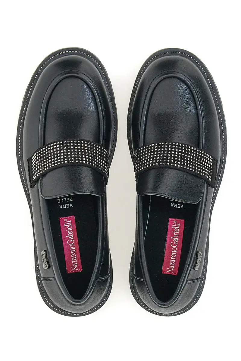 NAZ.GABRIELLI Mocassini Nero 3212452 miniatura 5