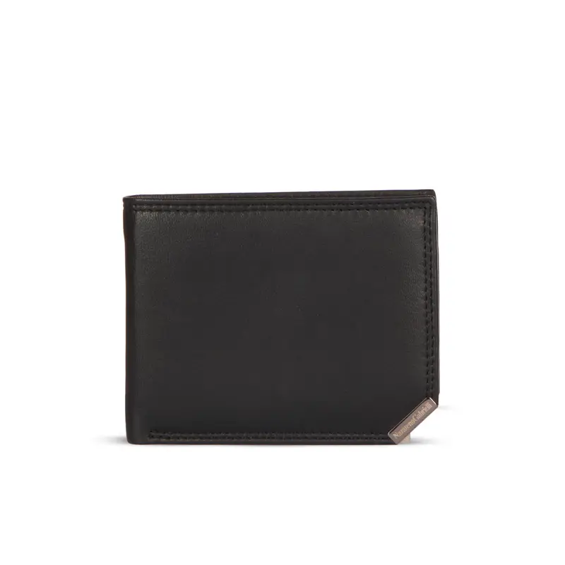 Portafoglio nero in pelle
