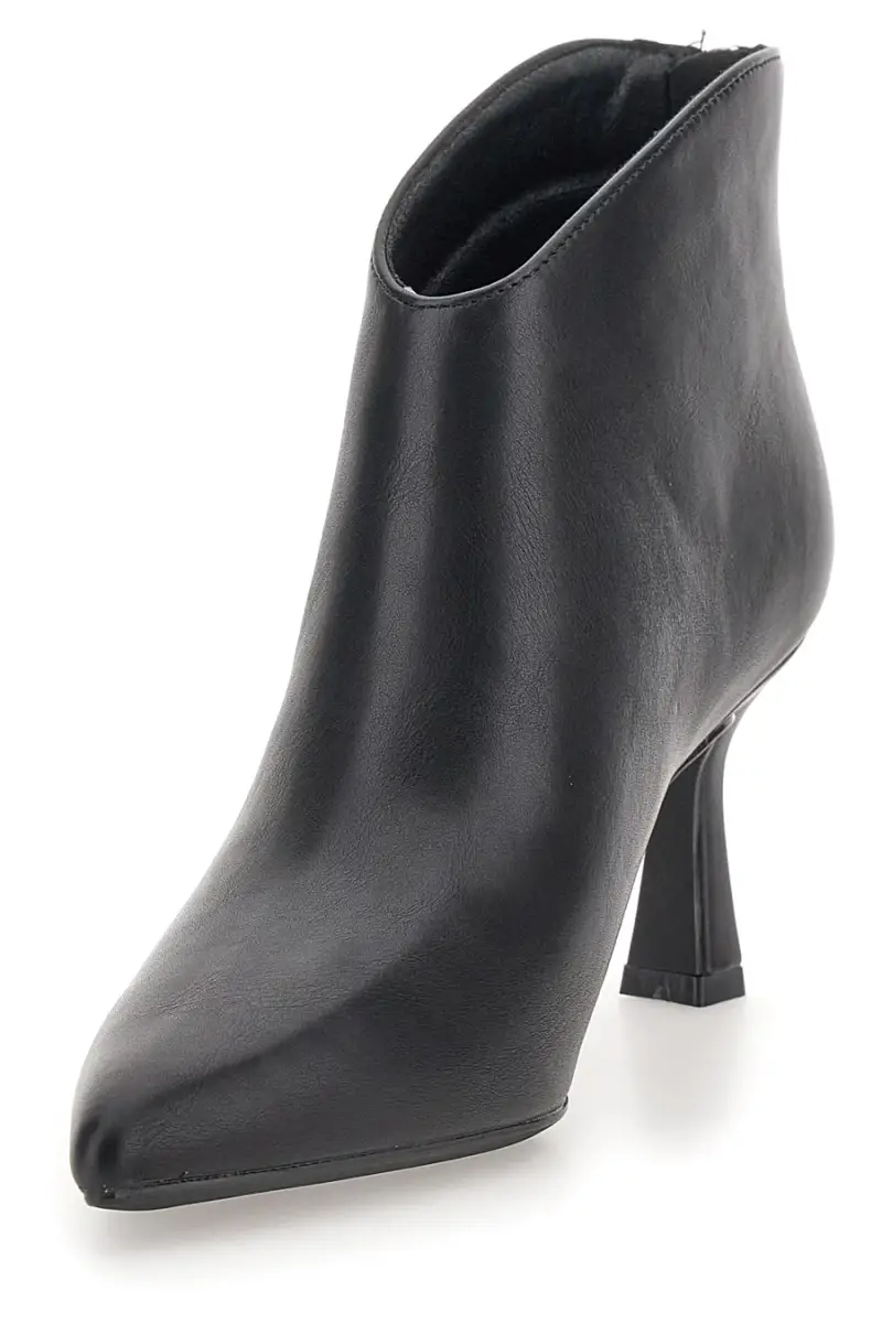 Tronchetti neri con tacco a rocchetto e zip posteriore Nazareno Gabrieli 3707 [NERO] miniatura 4