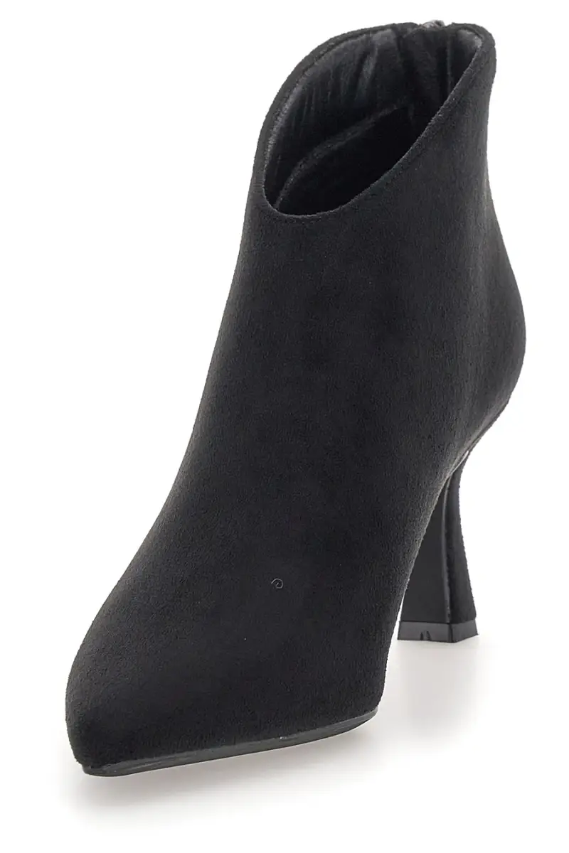 Tronchetti neri in tessuto con tacco a rocchetto e zip posteriore Nazareno Gabrieli 3707 [NERO] miniatura 4