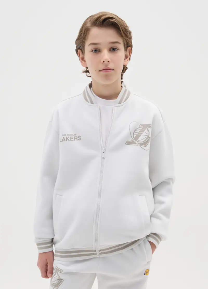 Felpa Da Bambino Regular Fit Con Stampa Lakers, Multicolor