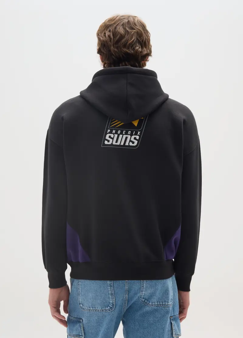 Felpa In Misto Cotone Nero Con Stampa Phoenix Suns, Uomo, Multicolor miniatura 3
