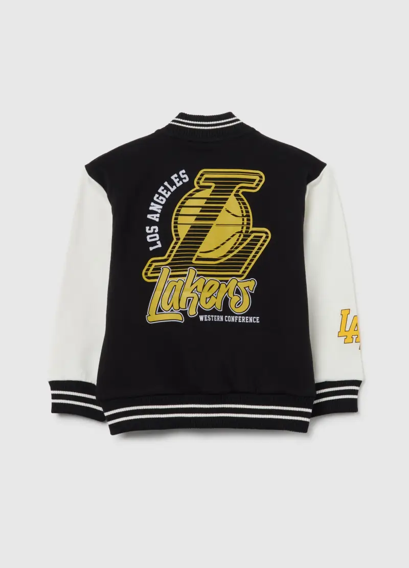 Felpa Nera E Bianca In Misto Cotone, Bambino, Nero miniatura 2