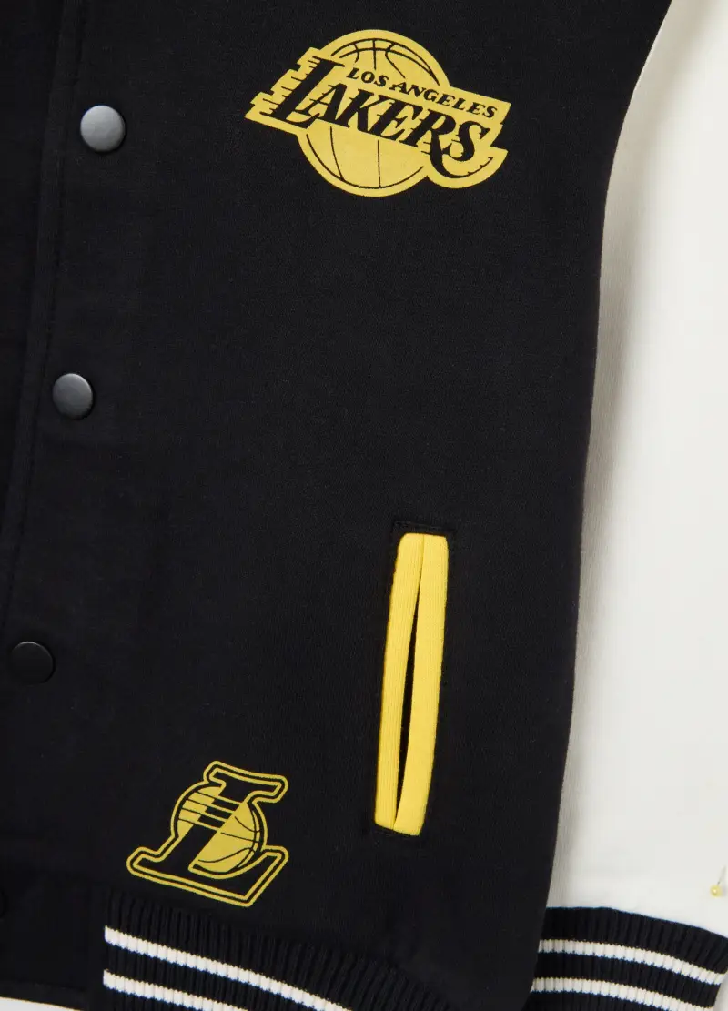 Felpa Nera E Bianca In Misto Cotone, Bambino, Nero miniatura 3