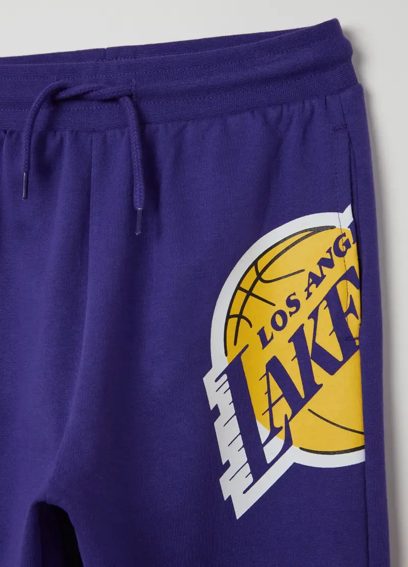 Joggers Con Coulisse Stampa Nba Los Angeles Lakers, Bambino, Viola miniatura 3