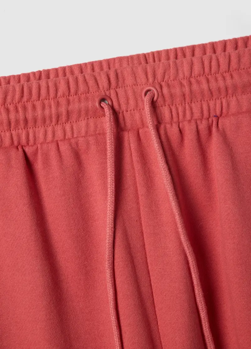 Shorts In Misto Cotone Rossi Regular Fit Con Stampa Chicago Bulls, Uomo, Rosso miniatura 2