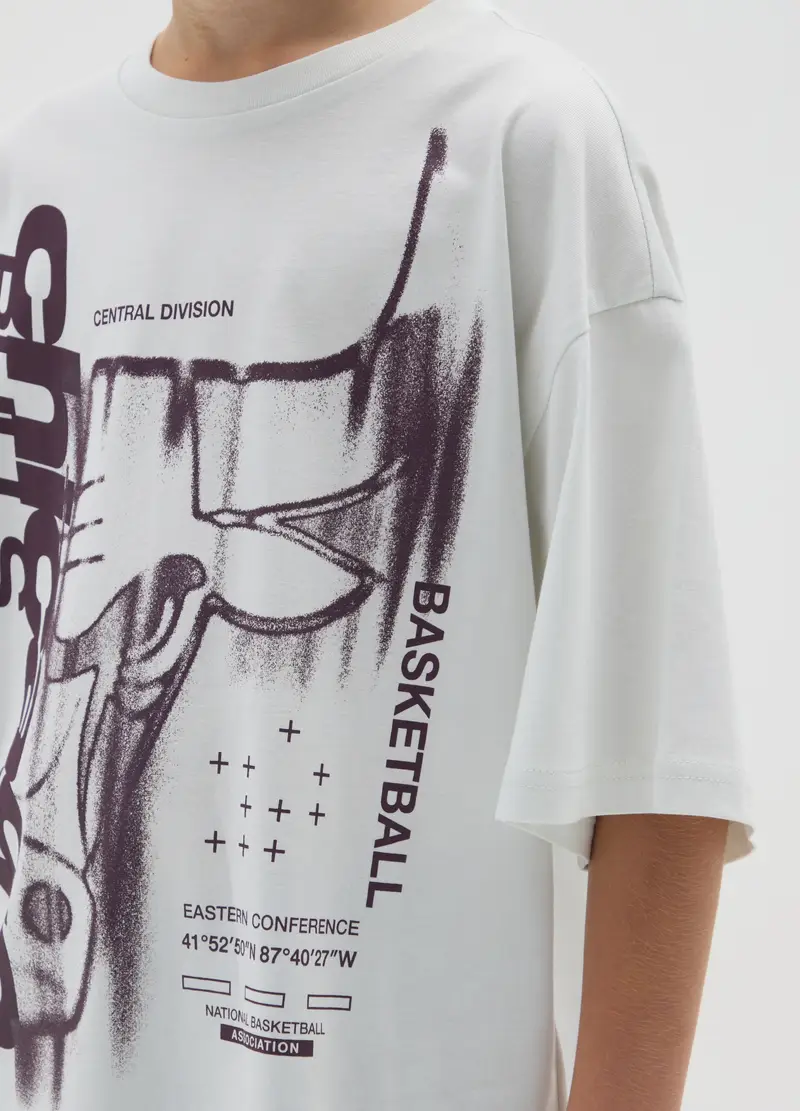 NBA T-shirt Bambino Bianco 4153328 miniatura 3