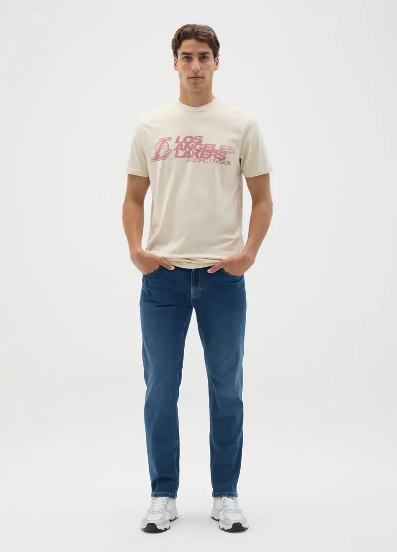 NBA T-shirt Uomo Beige 1191505