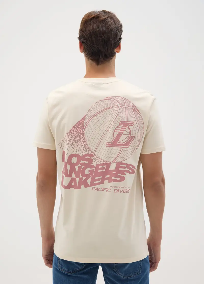 NBA T-shirt Uomo Beige 1191505 miniatura 2