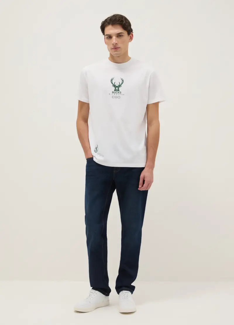 NBA T-shirt Uomo Bianco 4329259 miniatura 2